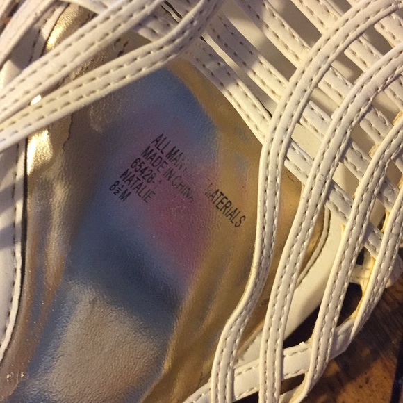 Connie Natalie White wedge sandal - Picture 3 of 5